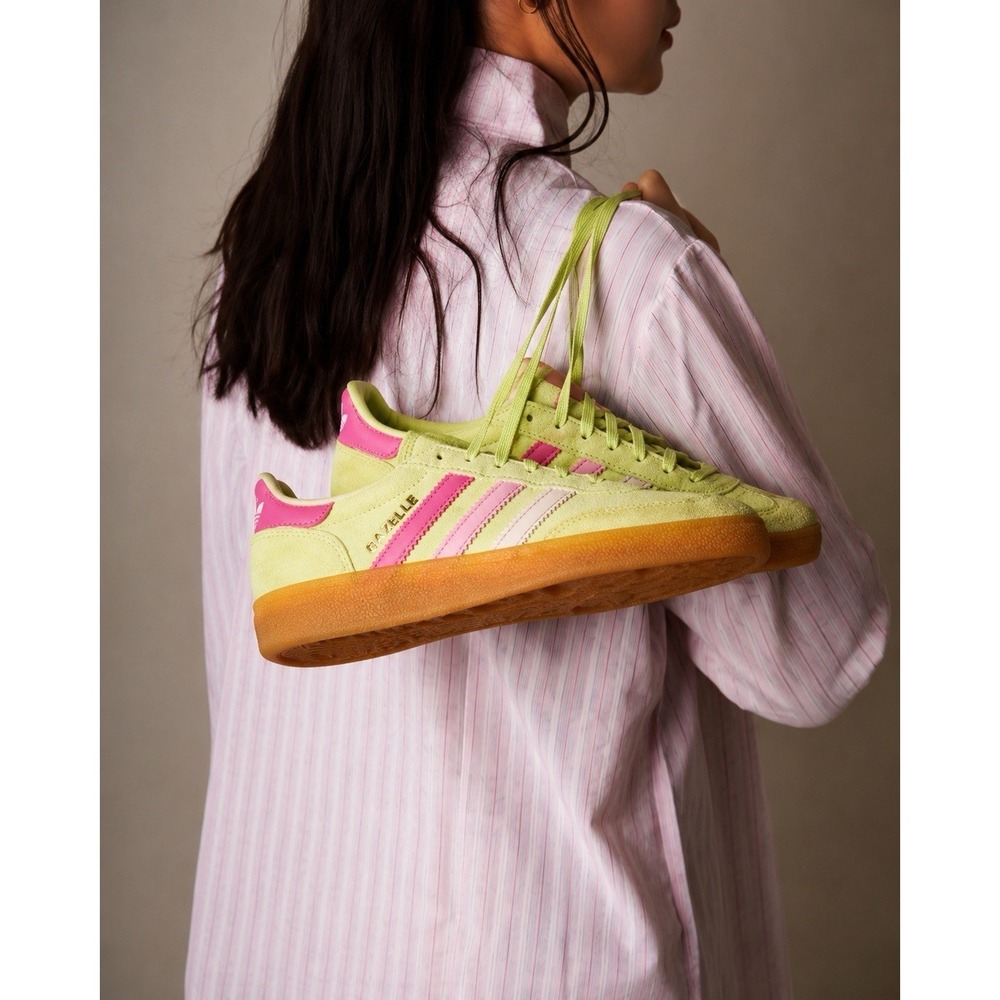 Adidas Handball Spezial Lime Pink Suede Gum Sneakers Women's US 6.5 EU 38